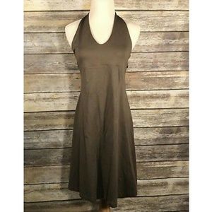 Patagonia Morning Glory Brown Halter Tie Dress